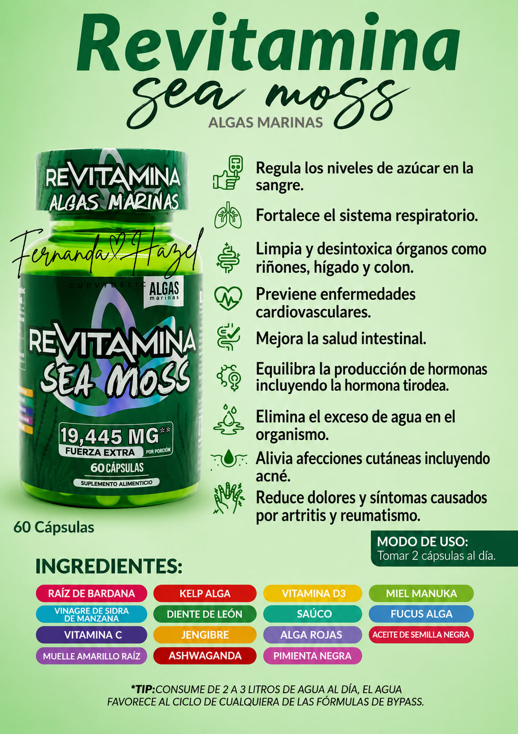 REVITAMINA SEA MOSS ALGAS MARINAS